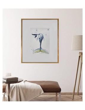 Pintura Mamá ballena técnica acrílico Lune Art Gallery AnimalArt Mar