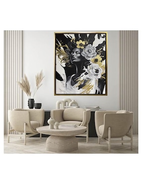 Pintura Blooming Beauty técnica acrílico Lune Art Gallery