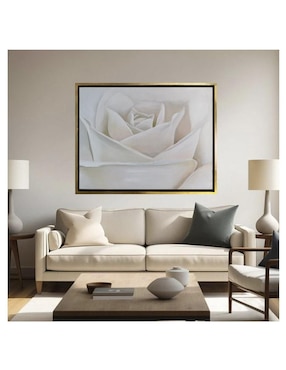 Pintura White Flower técnica acrílico Lune Art Gallery Nature