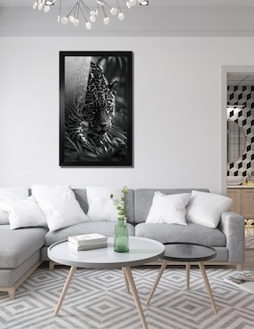 Cuadro decorativo Pixelarte Jaguar