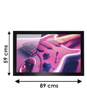 Cuadro decorativo Pixelarte Música