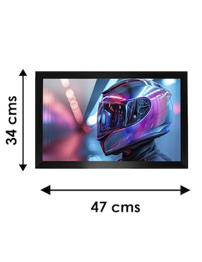 Cuadro decorativo Pixelarte Casco