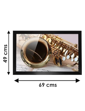 Cuadro decorativo Pixelarte Música