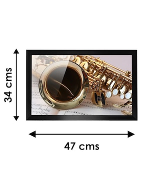 Cuadro decorativo Pixelarte Música