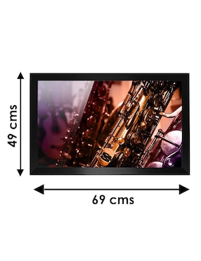 Cuadro decorativo Pixelarte Música