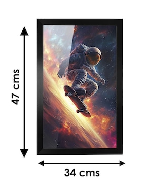 Cuadro decorativo Pixelarte Astronauta