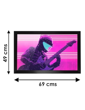 Cuadro decorativo Pixelarte Musica
