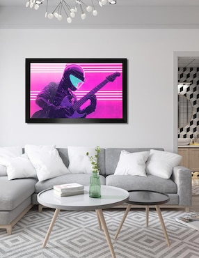 Cuadro decorativo Pixelarte Musica