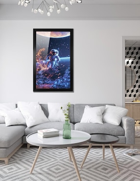 Cuadro decorativo Pixelarte Astronauta