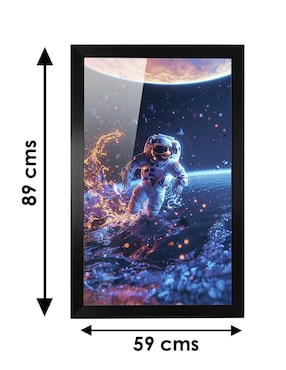 Cuadro decorativo Pixelarte Astronauta