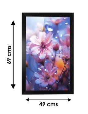 Cuadro decorativo Pixelarte Flores
