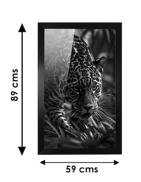 Cuadro decorativo Pixelarte Jaguar