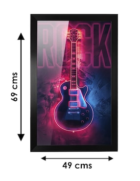 Cuadro decorativo Pixelarte Música