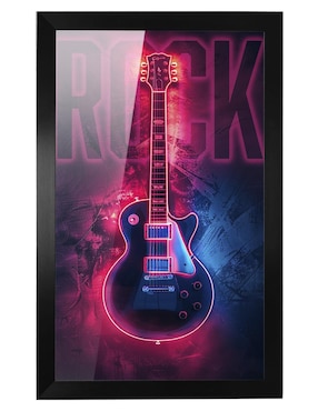 Cuadro decorativo Pixelarte Música