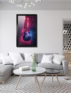 Cuadro decorativo Pixelarte Música