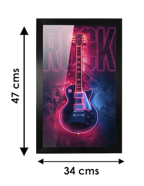 Cuadro decorativo Pixelarte Música