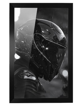 Cuadro decorativo Pixelarte Casco