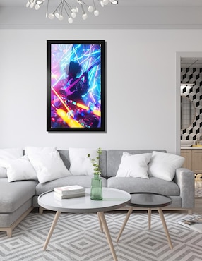 Cuadro decorativo Pixelarte Música