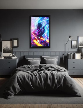 Cuadro decorativo Pixelarte Música