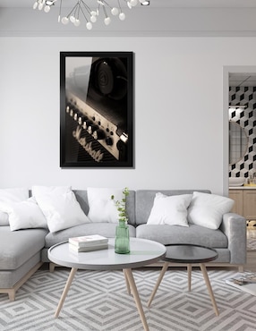 Cuadro decorativo Pixelarte Música