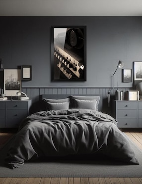 Cuadro decorativo Pixelarte Música