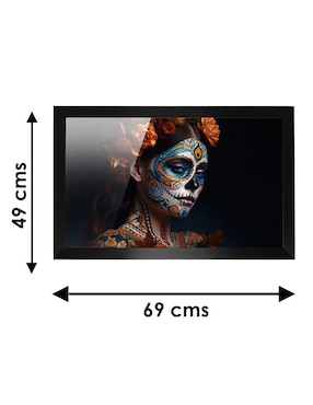 Cuadro decorativo Pixelarte Catrina