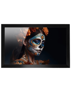 Cuadro decorativo Pixelarte Catrina