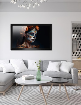 Cuadro decorativo Pixelarte Catrina