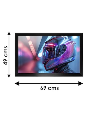 Cuadro decorativo Pixelarte Casco