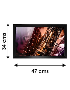Cuadro decorativo Pixelarte Música