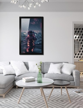 Cuadro decorativo Pixelarte Astronauta