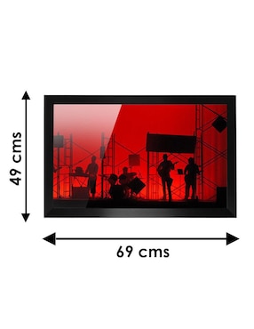Cuadro decorativo Pixelarte Música
