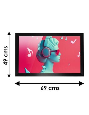 Cuadro decorativo Pixelarte Música