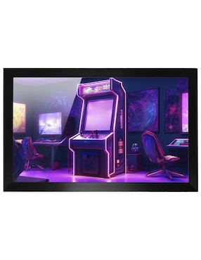 Cuadro decorativo Pixelarte Arcade game