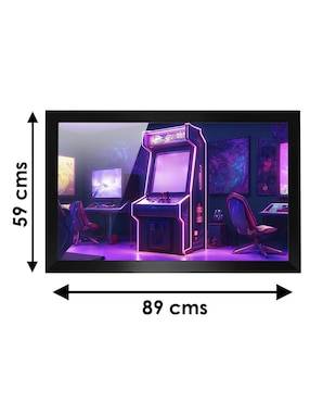 Cuadro decorativo Pixelarte Arcade game