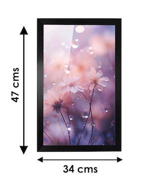 Cuadro decorativo Pixelarte Flores