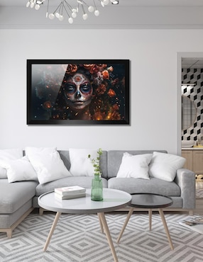 Cuadro decorativo Pixelarte Catrina