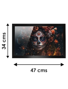 Cuadro decorativo Pixelarte Catrina