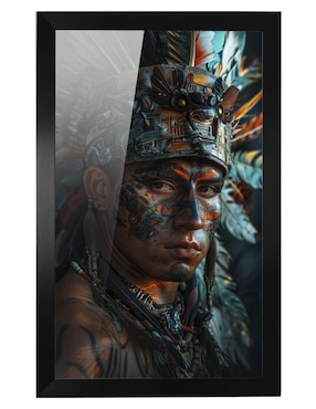 Cuadro decorativo Pixelarte Penacho