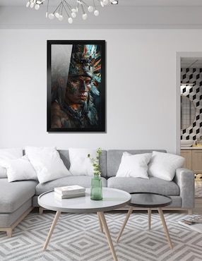Cuadro decorativo Pixelarte Penacho