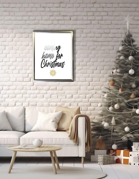Cuadro decorativo Pixelarte navidad