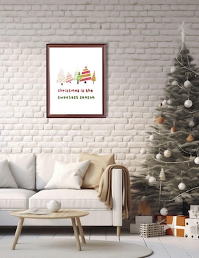 Cuadro decorativo Pixelarte navidad