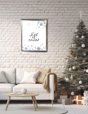 Cuadro decorativo Pixelarte navidad