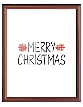 Cuadro decorativo Pixelarte navidad