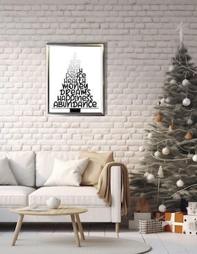 Cuadro decorativo Pixelarte navidad