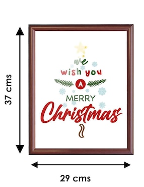 Cuadro decorativo Pixelarte navidad