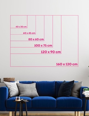 Cuadro decorativo Canvas Lab La gran ola