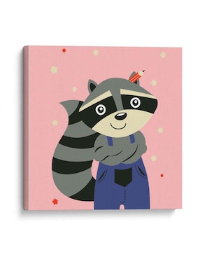 Cuadro decorativo Canvas Lab Hola, niño, dice el mapache