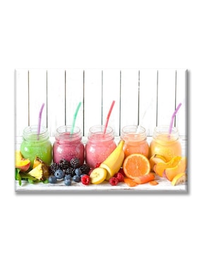 Cuadro decorativo Industria Grafica Ciento 23 Jugos arcoiris