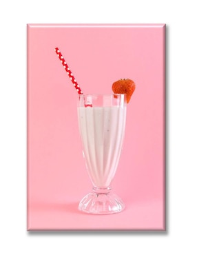 Cuadro Decorativo Industria Gráfica Ciento 23 Milkshake De Fresa